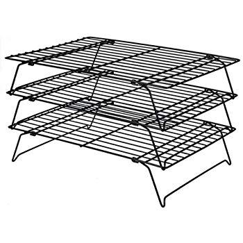 Daixers 3-Tier Stackable Cooling Rack,Baking Racks 13.5x 9.5 Inch
