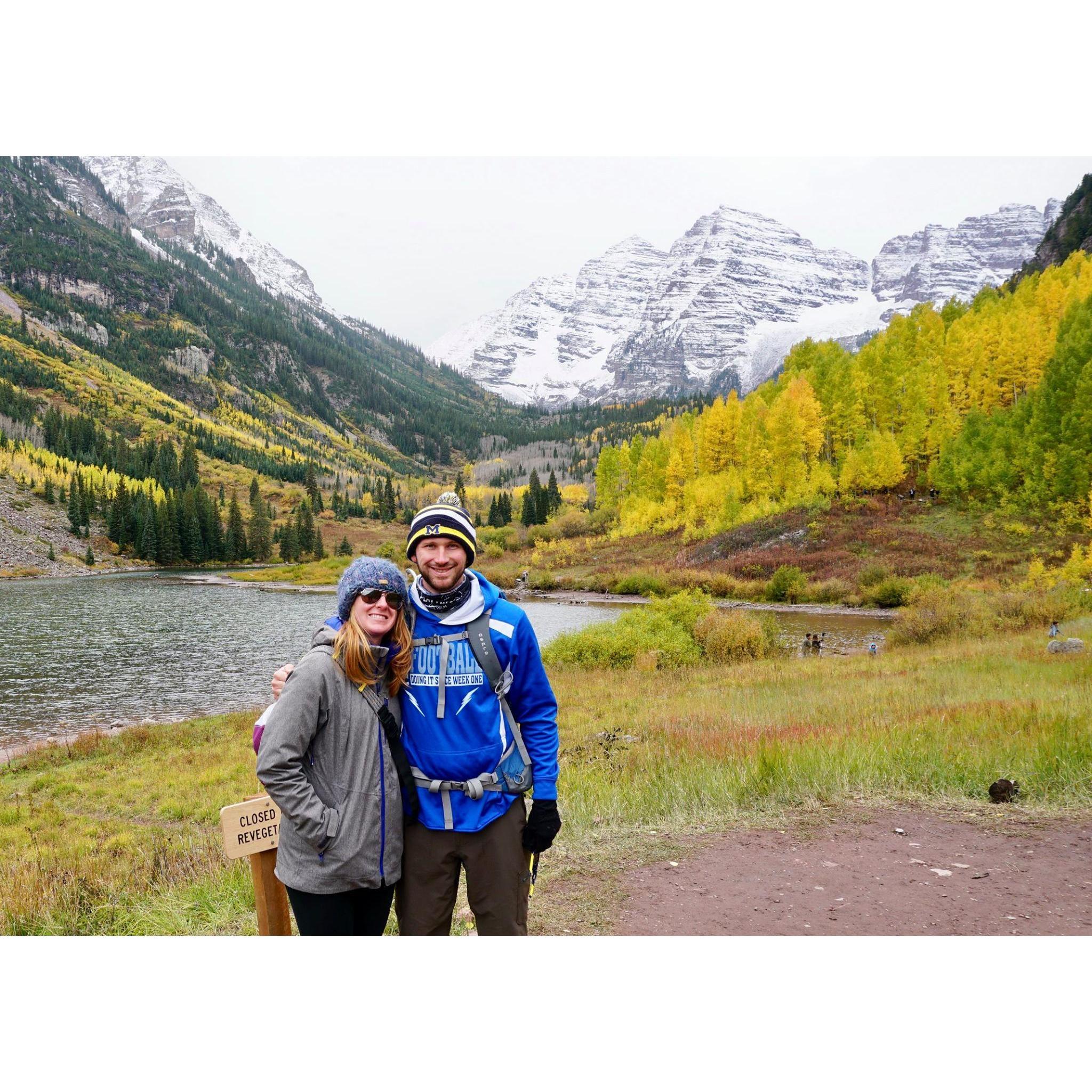 Maroon Bells in the fall <3. 2017 Aspen, CO