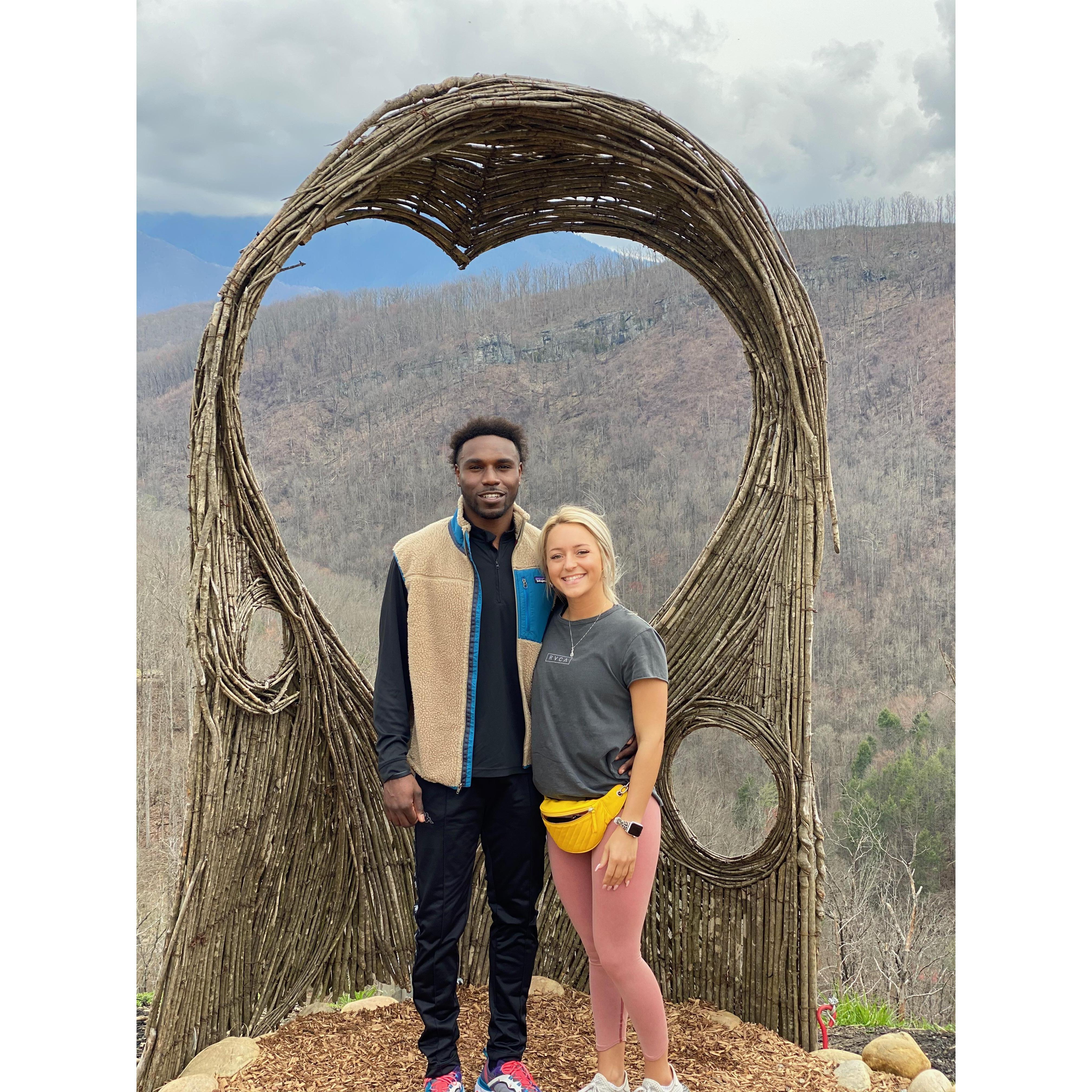 High up at Anakeetsa in Gatlinburg on one of my favorite trips!