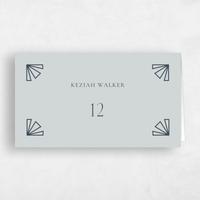 Grey Wedding Place Card - Amber