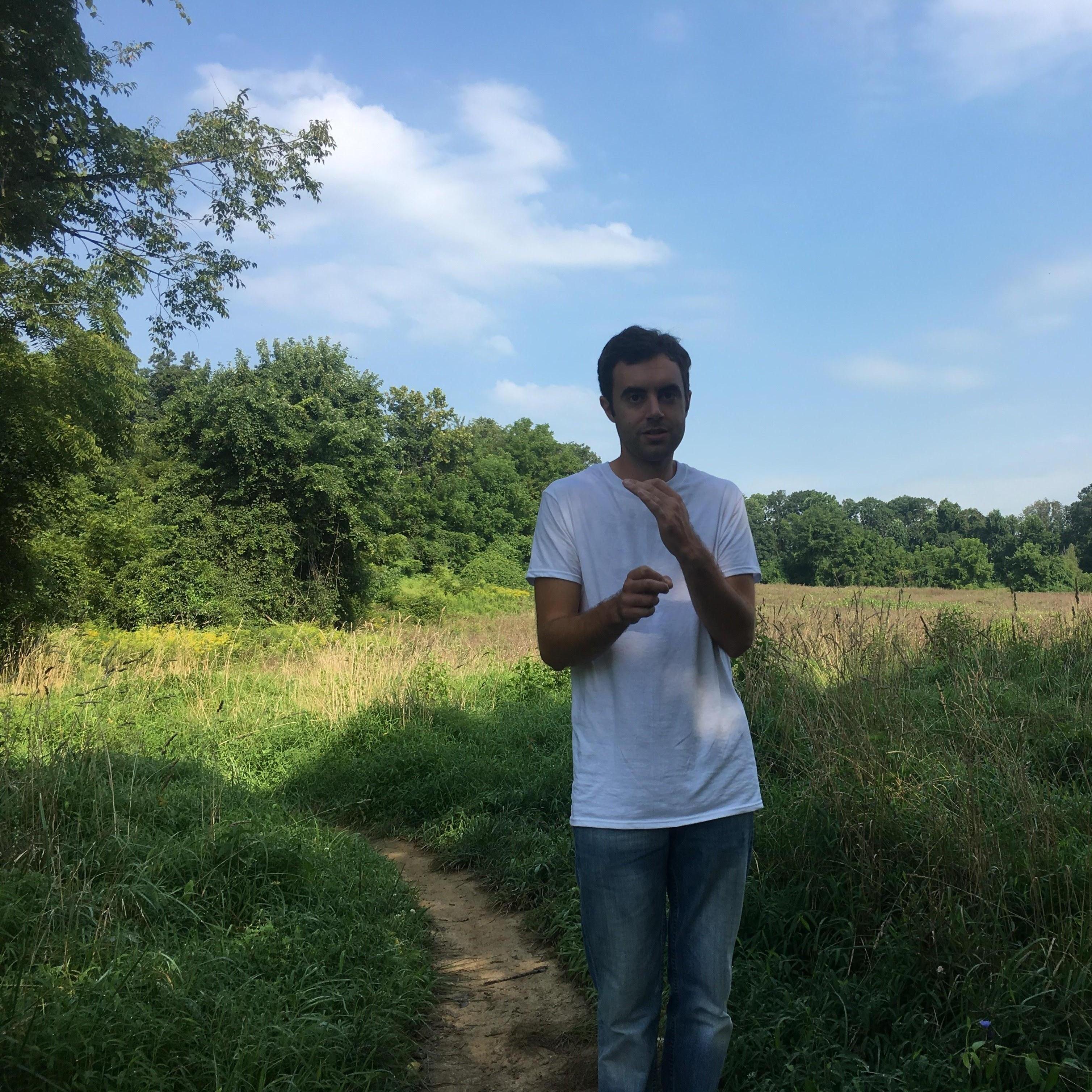 Even when we go hiking, Ryan can't help but lecture on some obscure historical topic.