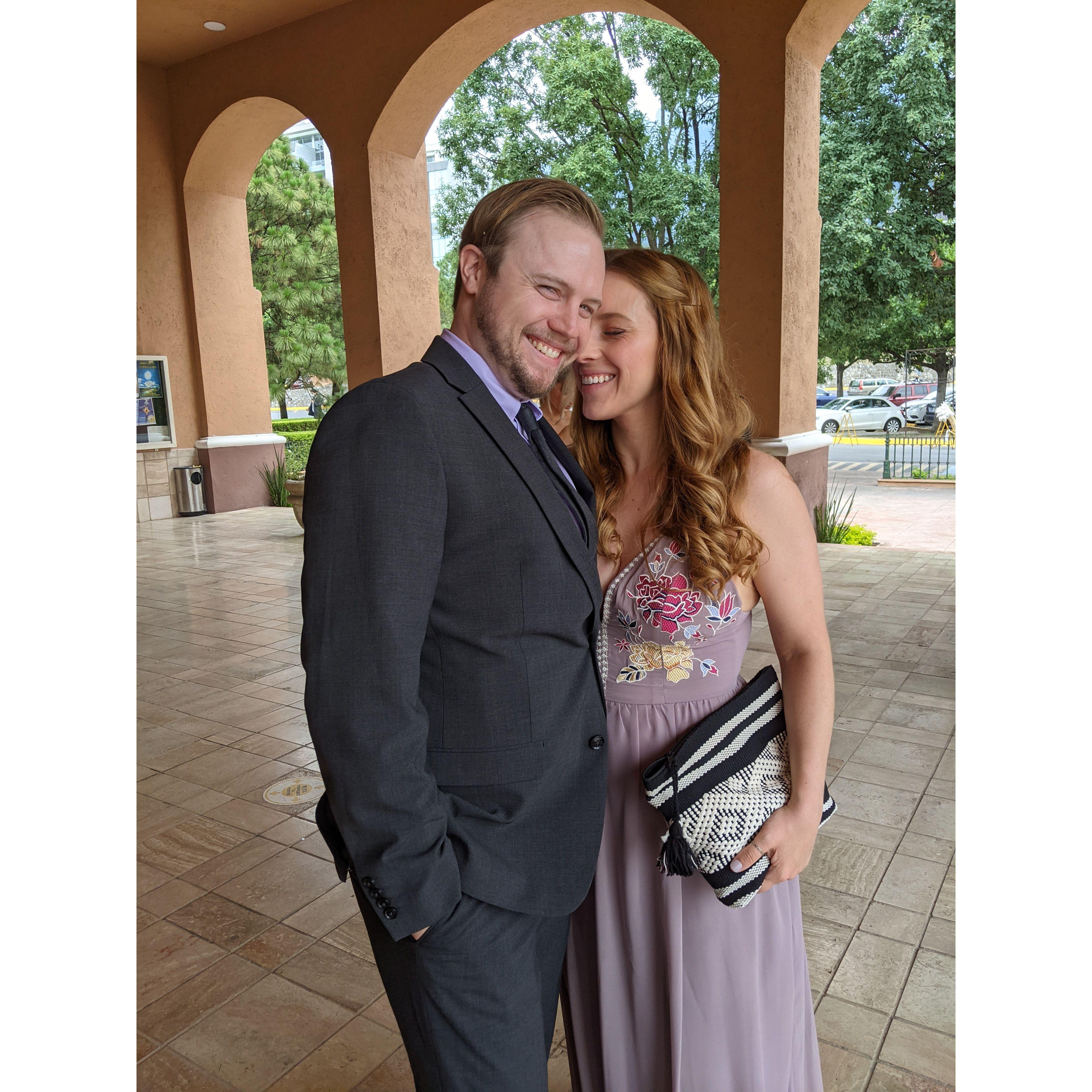 All dolled up for Danielle's cousin Cristina's wedding in Monterrey, Mexico.