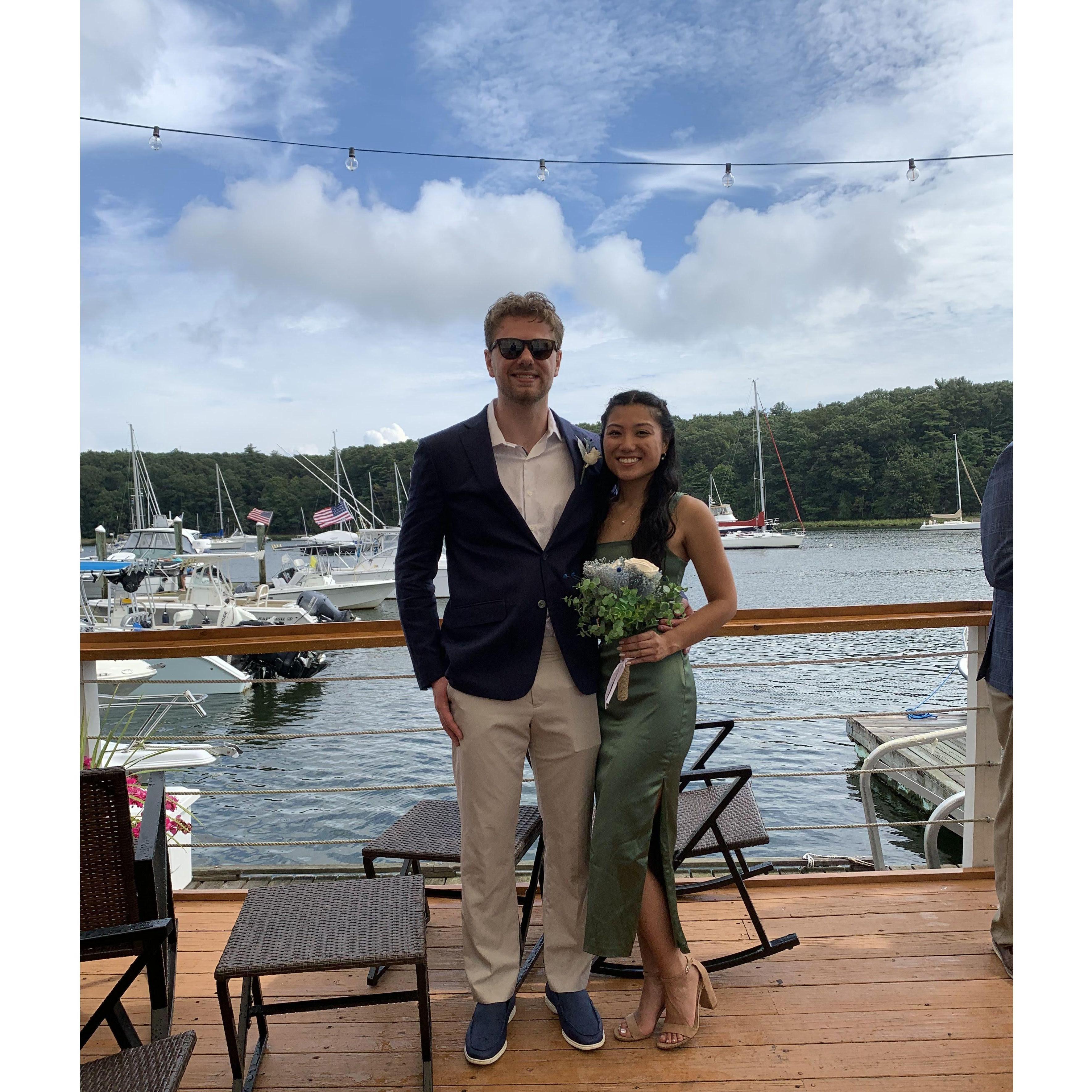 At Cherry and Scott's 30 year anniversary/vow renewal