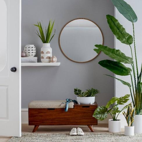 80" x 30" Artificial Banana Tree In Pot Green/White - Project 62™