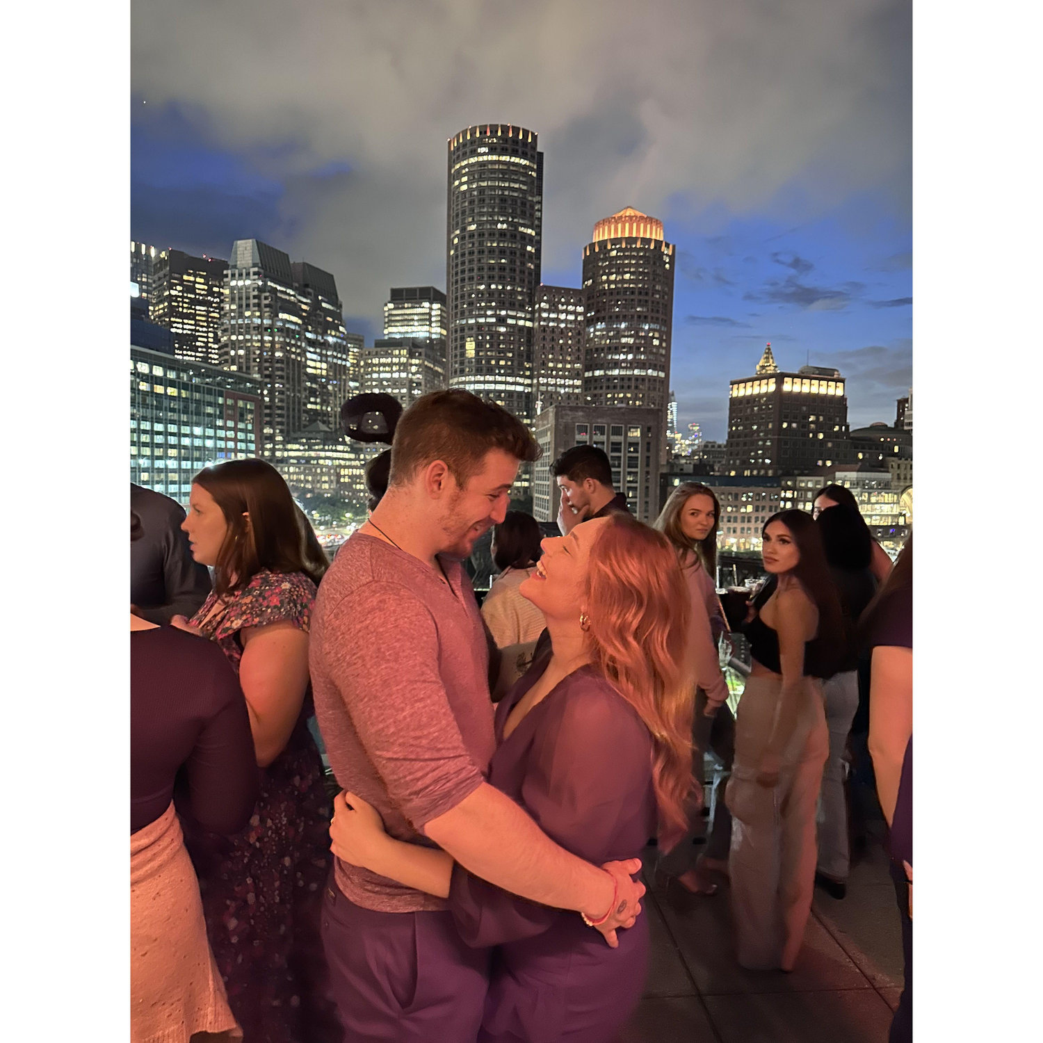 06.09.23 A day before Jake asked Thais to be his girlfriend, they went out in Boston on this amazing rooftop