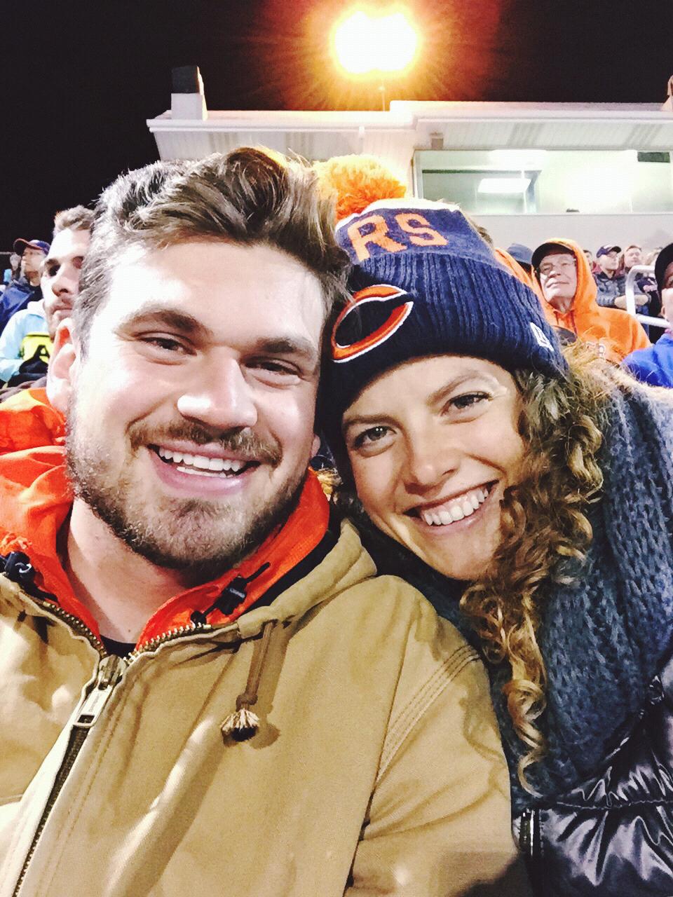 First time watching a wheaton football game together