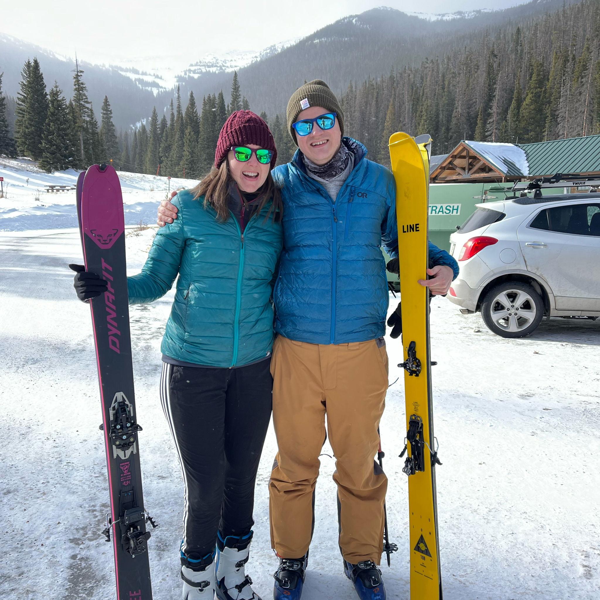 Backcountry skiing in Rocky Mountain!