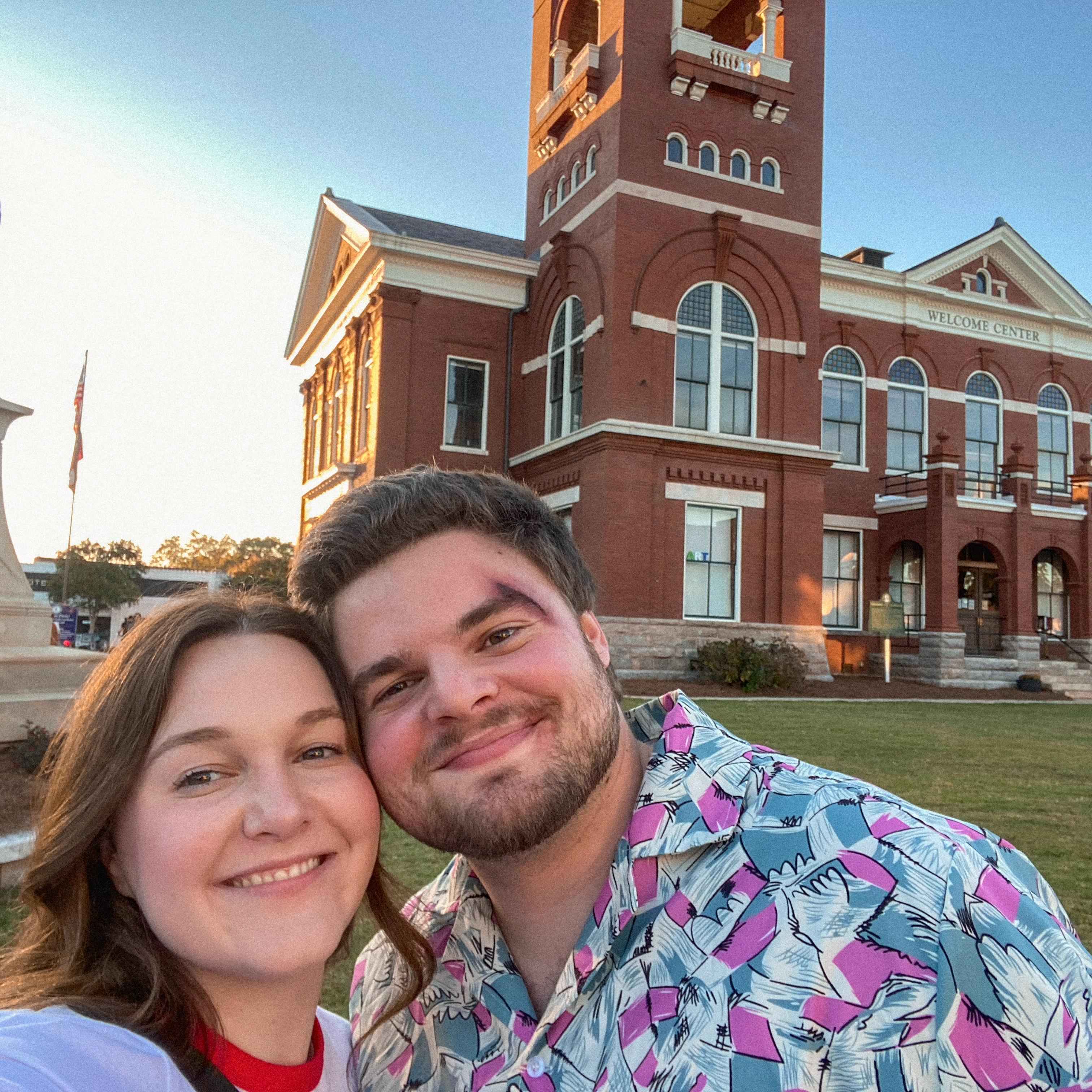 A moment where we both appreciate how our jobs allow us to fully be our creative selves, and we're so lucky we get to do it together