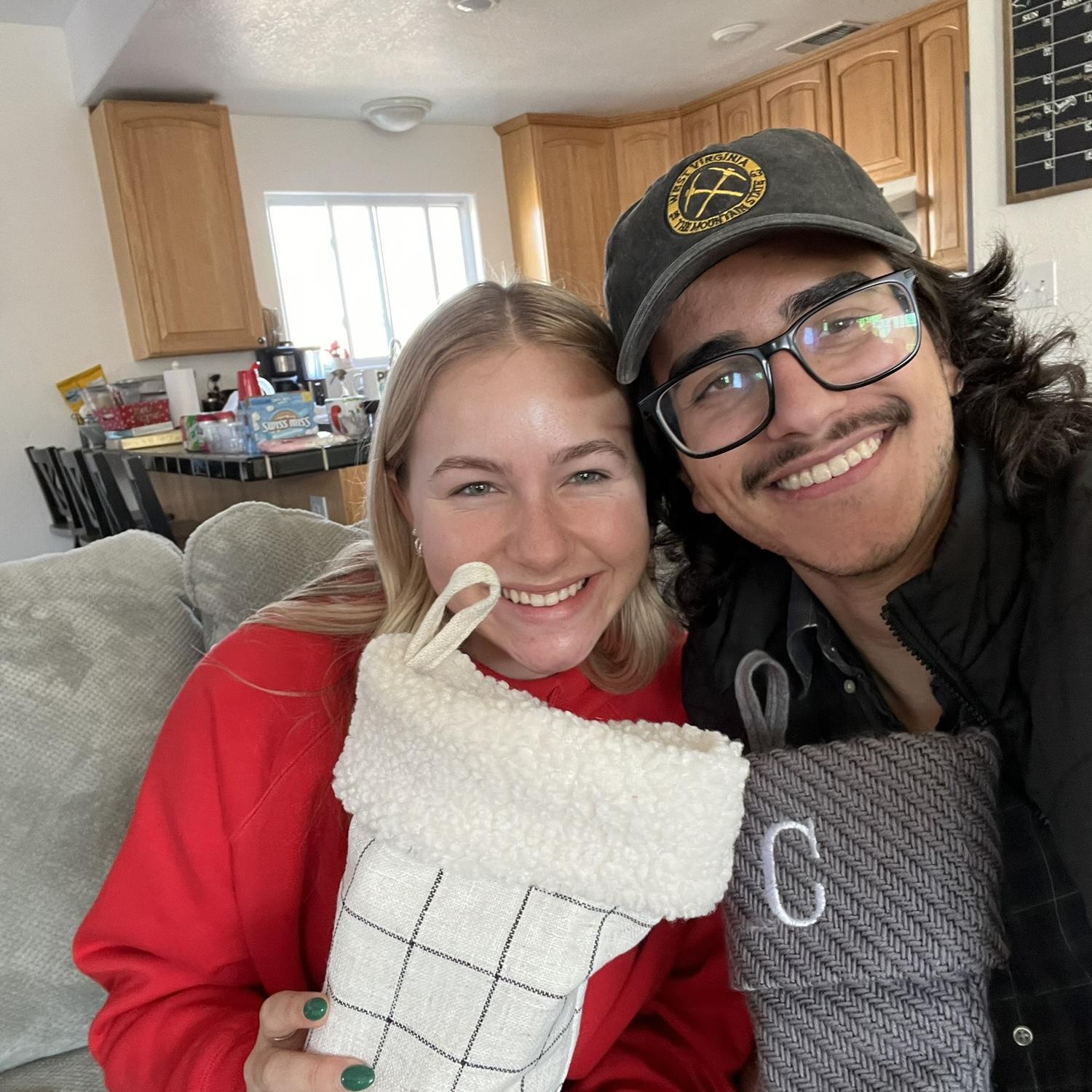 Our first Christmas together.