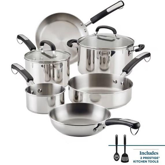 Farberware® Brilliance Stainless Steel 10pc. Cookware Set