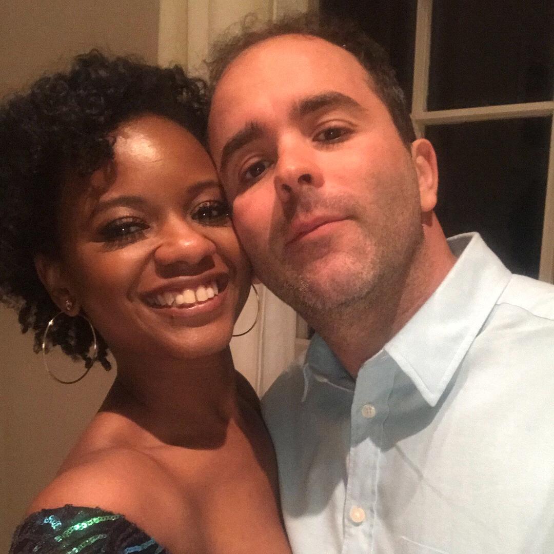 Getting ready for a night on the town for our anniversary celebration!
