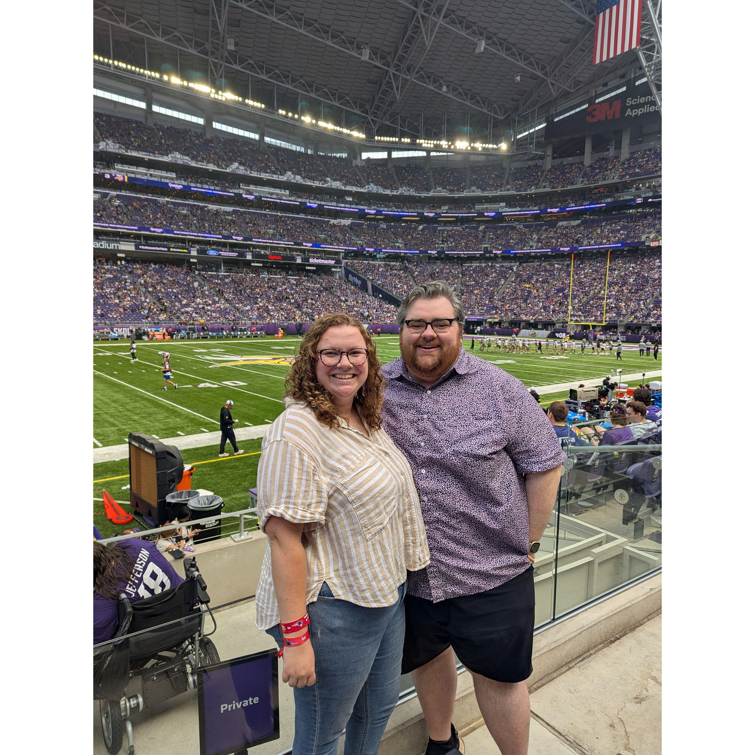 An incredible experience watching the Vikings from row 5!