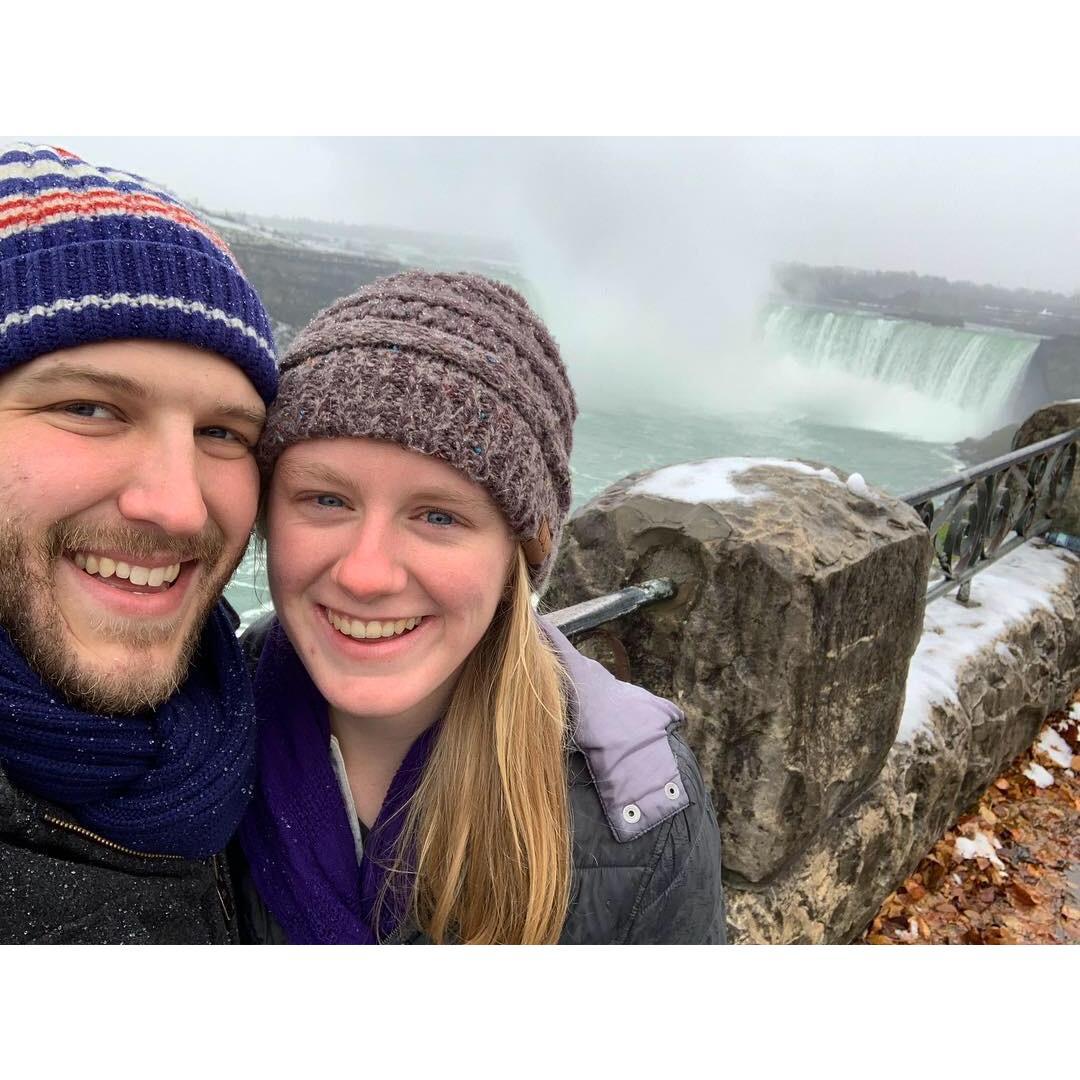 Our first trip to Niagara Falls on our first visit to the Freeman fam in Maine.