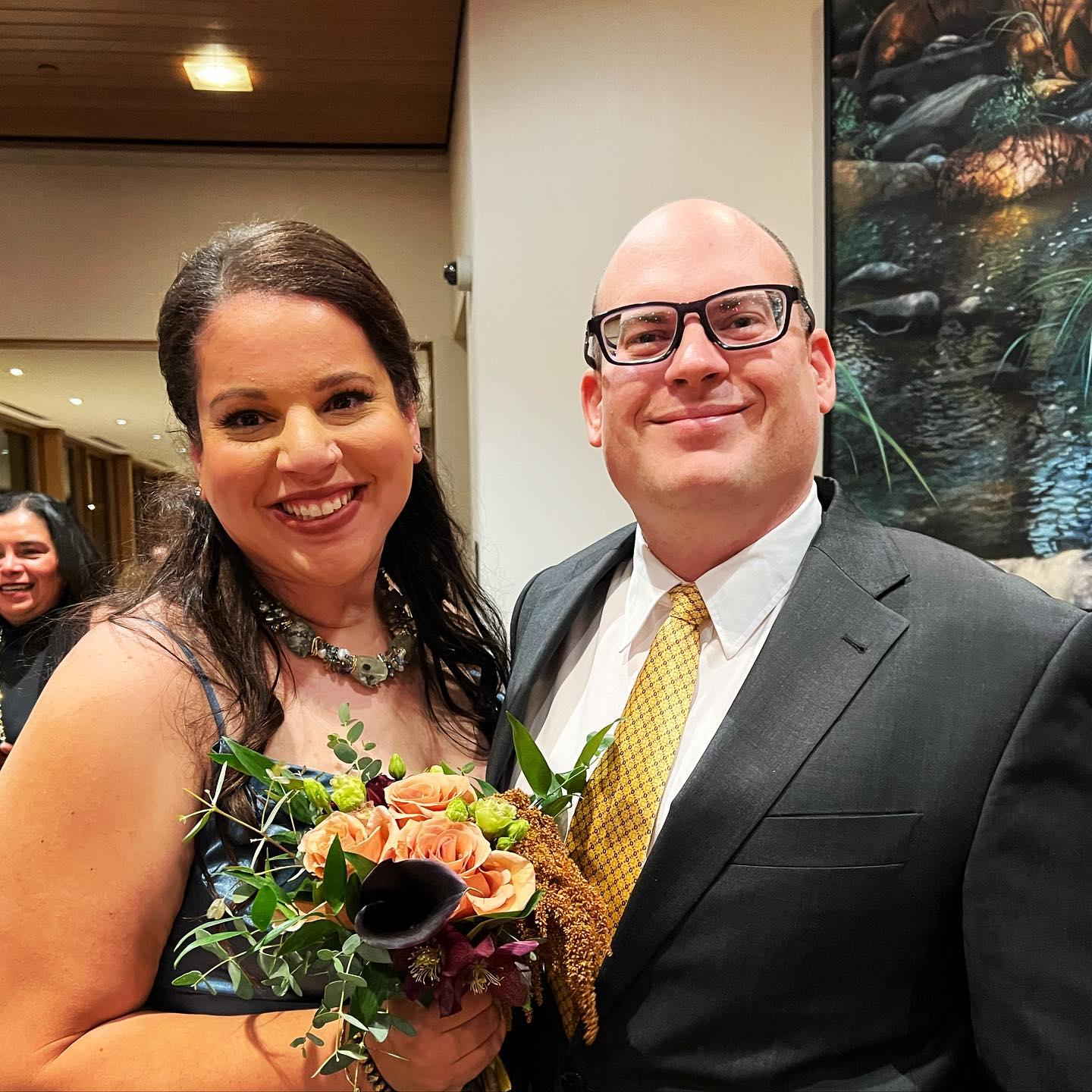 At Wendy & Chris's wedding