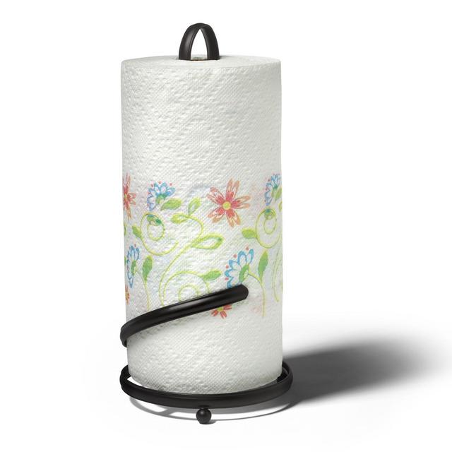 Spectrum™ Ashley Paper Towel Holder in Black