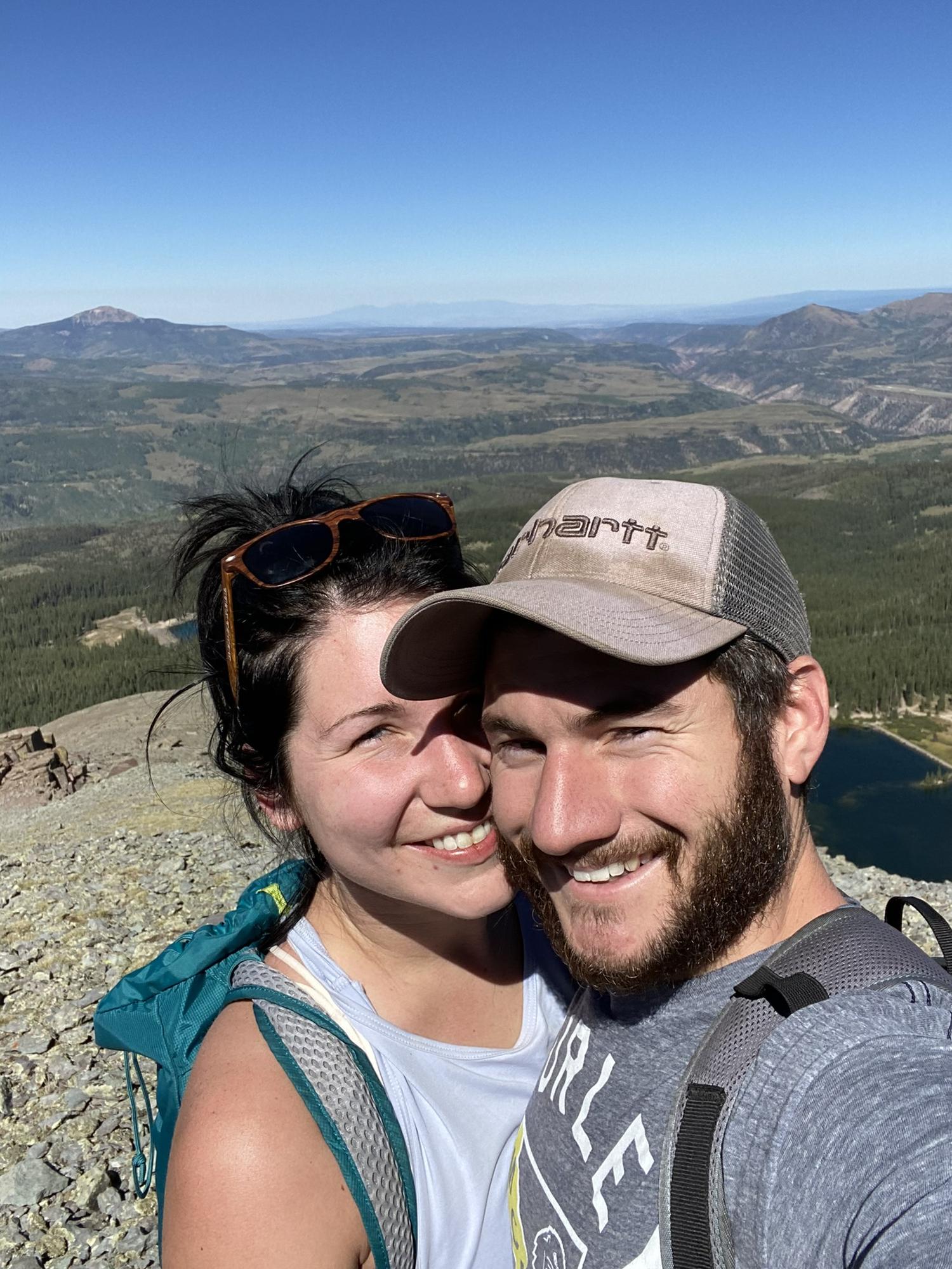 Atop a treacherous mountain that is most likely not meant for us to climb.