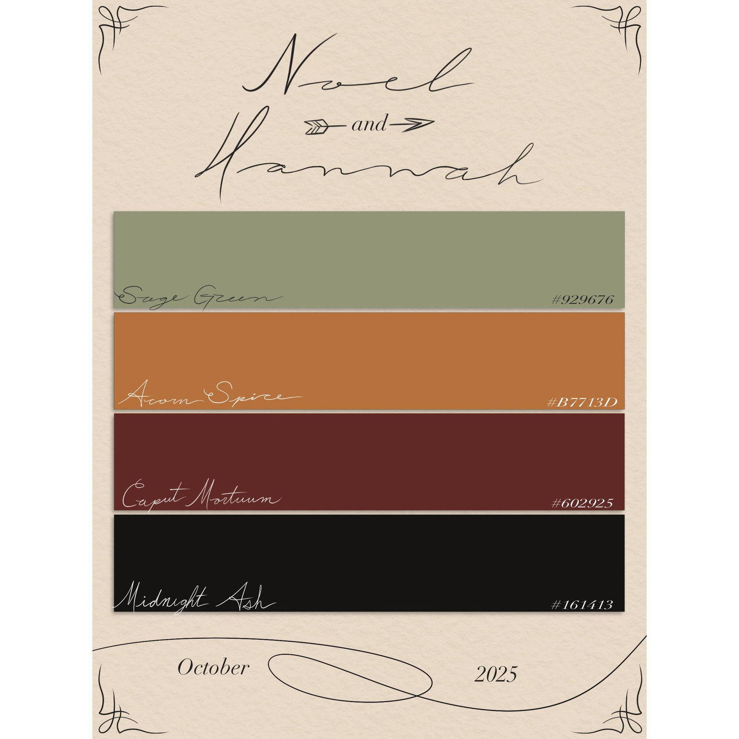 Our Wedding Colors