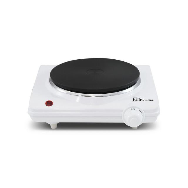 Elite Cuisine Single Cast Electric Burner Hot Plate