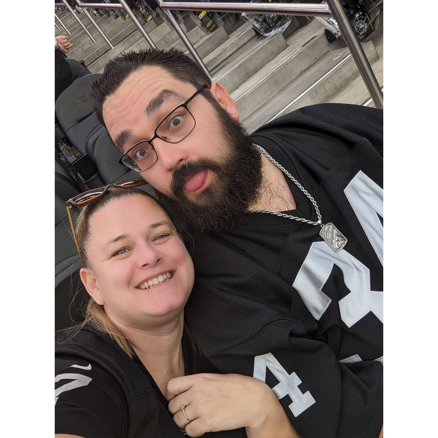 Our first Raiders game at Allegiant Stadium