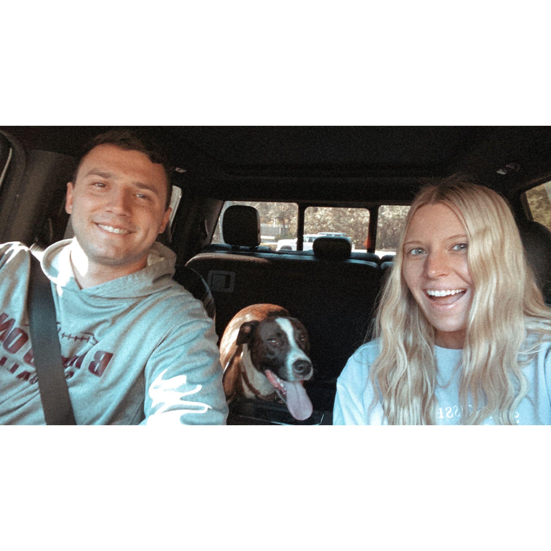 January 30, 2022 - Took Tucker to the park! Tucker was originally Jake's dog (now our dog) that he rescued back in 2019