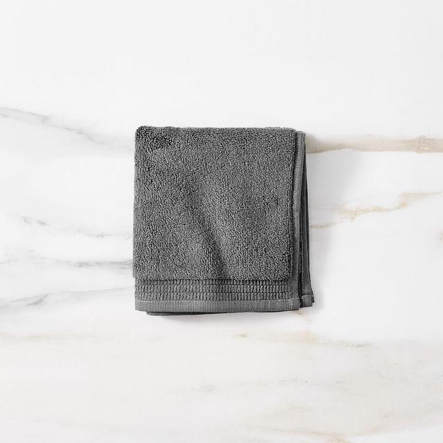 Organic Premium Towel, Washcloth, Gray Dusk