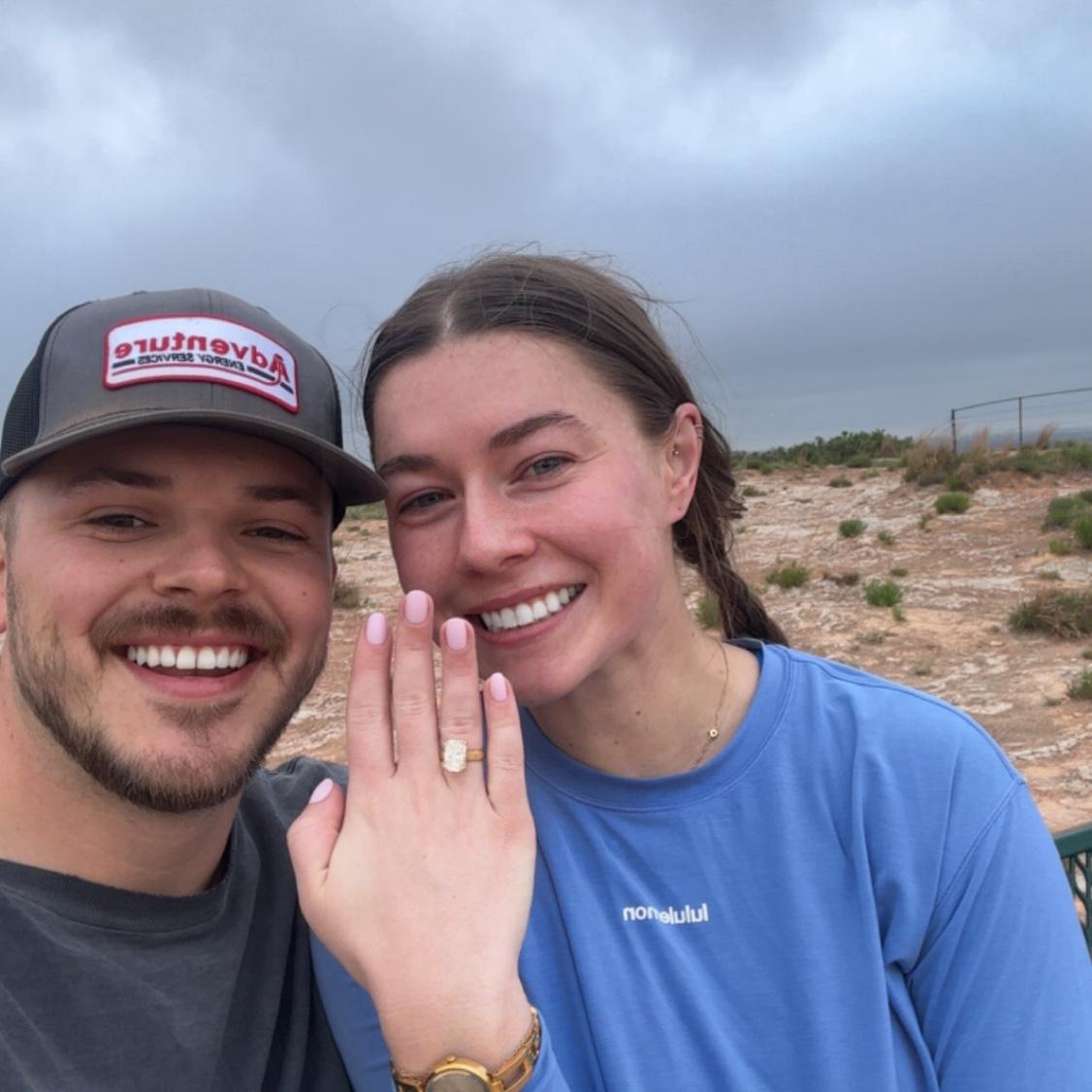 The day of our engagement. One of our favorite moments.
