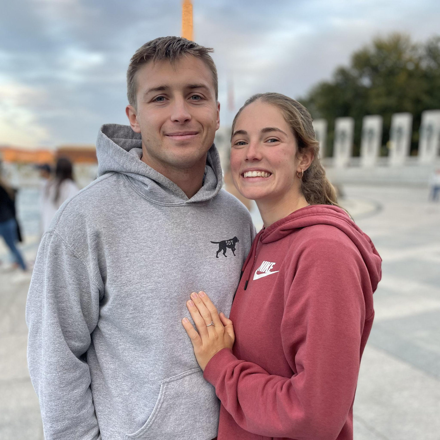 Us in DC together before running the Marine Corps Marathon together the following day!