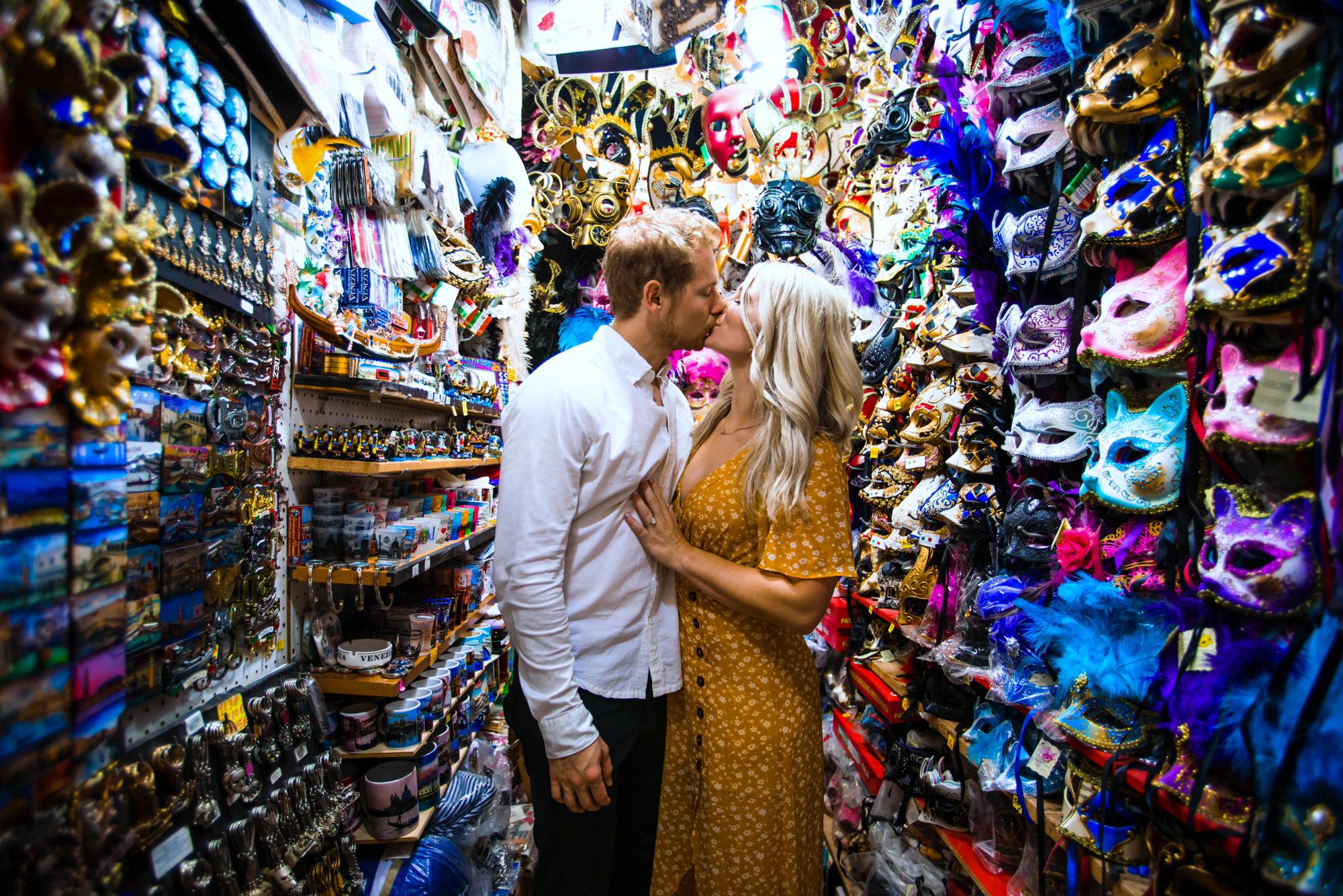 Kyle hired a photographer for the proposal and she took us on a photo shoot through Venice, Italy.