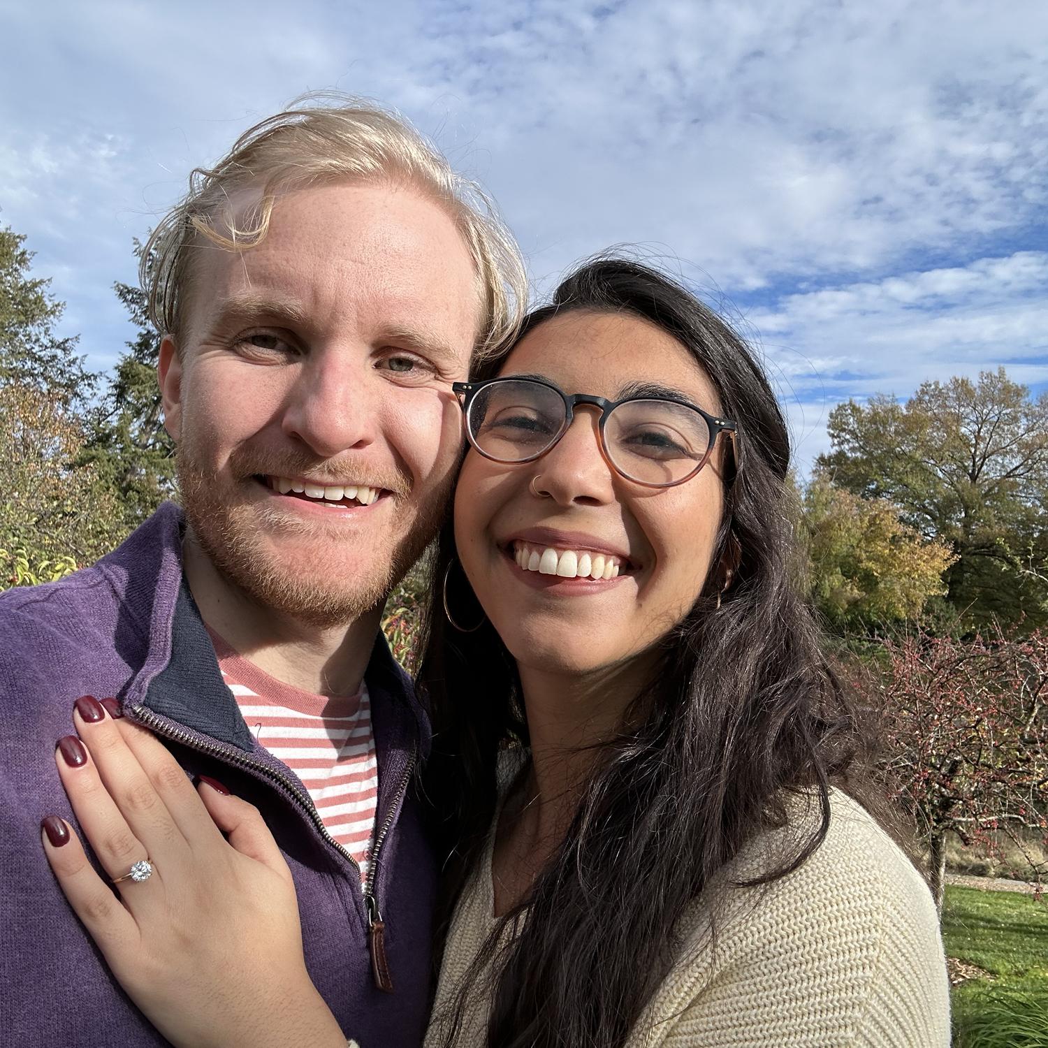 Our engagement! Dumbarton Oaks, DC - 2023