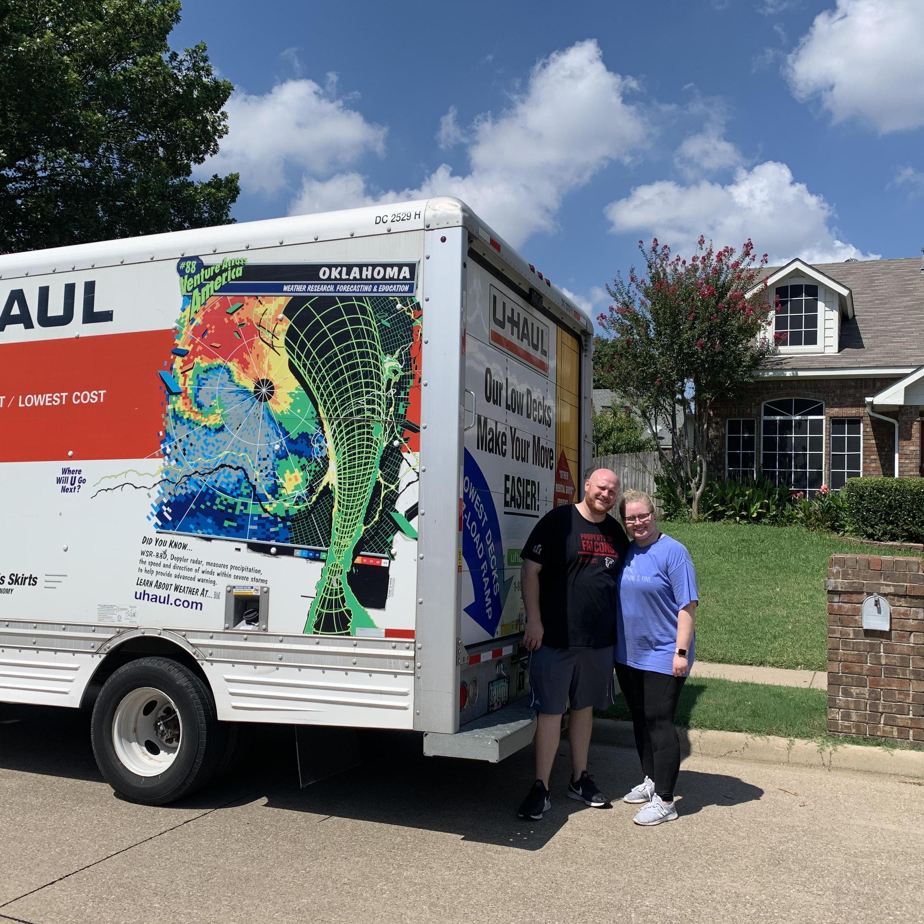 No more long distance! Steph's move from Plano to Missouri City.