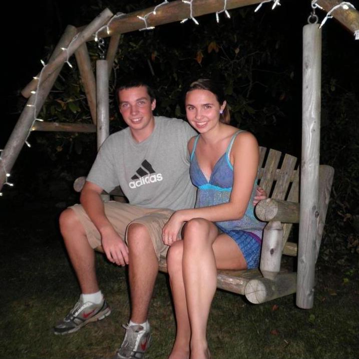 Our first photo together, taken in Summer 2011.