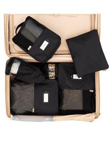 the packing cubes in black