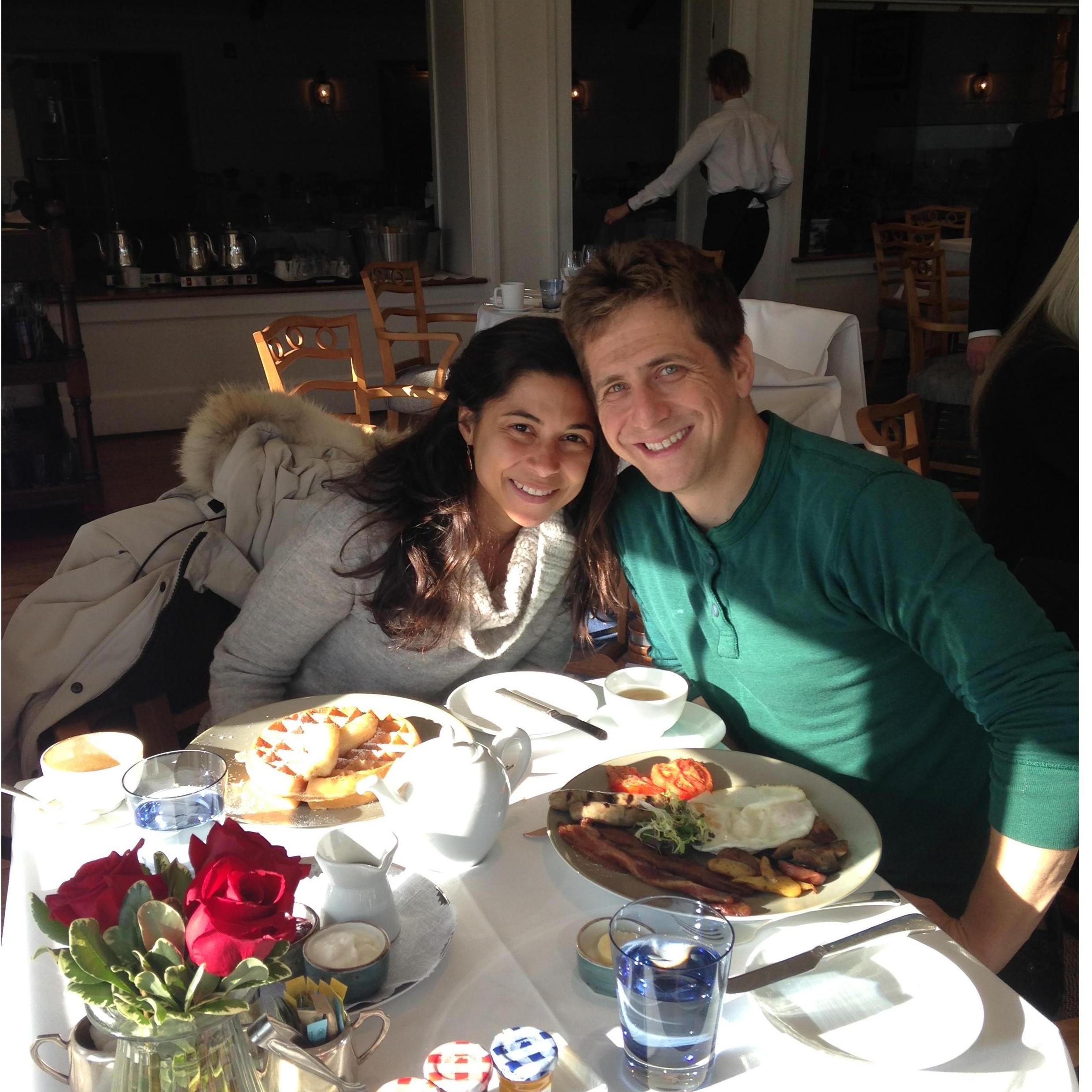 Our lovely romantic brunch at the Inn at Perry Cabin in St. Michael's, Maryland.