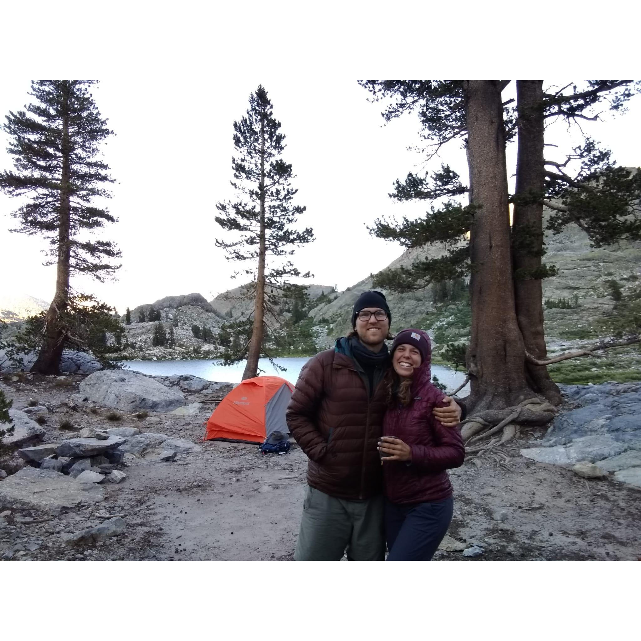 These are a few of our favorite things....warm mugs of tea and alpine lakes
