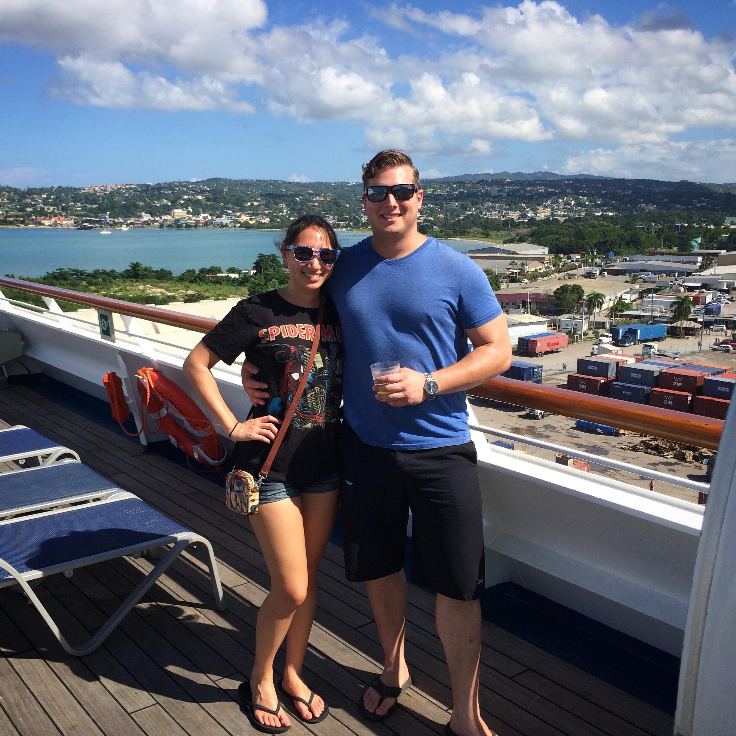 Our first vacation together - a cruise to the Caribbean