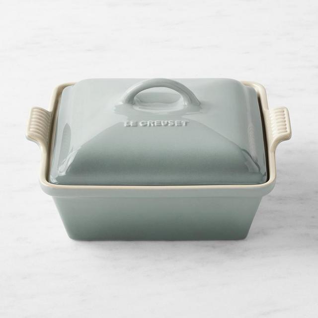 Le Creuset Stoneware Shallow Square Covered Baker Sea Salt