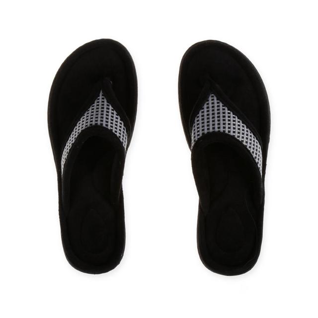 Therapedic® Medium Women's Thong Slipper in Grey