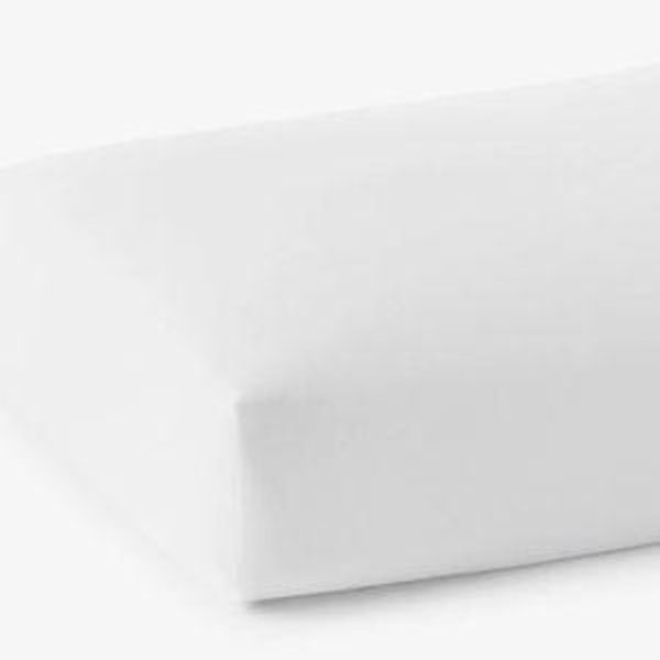 Deep Pocket Queen, Classic Cool Cotton Percale Fitted Bed Sheet, White