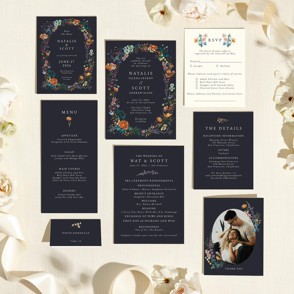 Dolce Portrait | Ebony | Zola Save The Dates