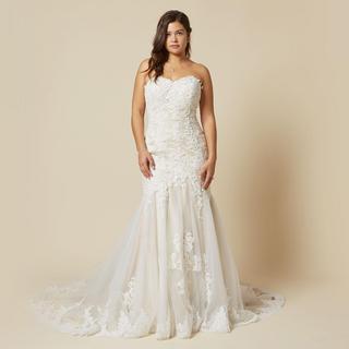 Trumpet-Mermaid Tulle Beading Lace Wedding Dress LD5580