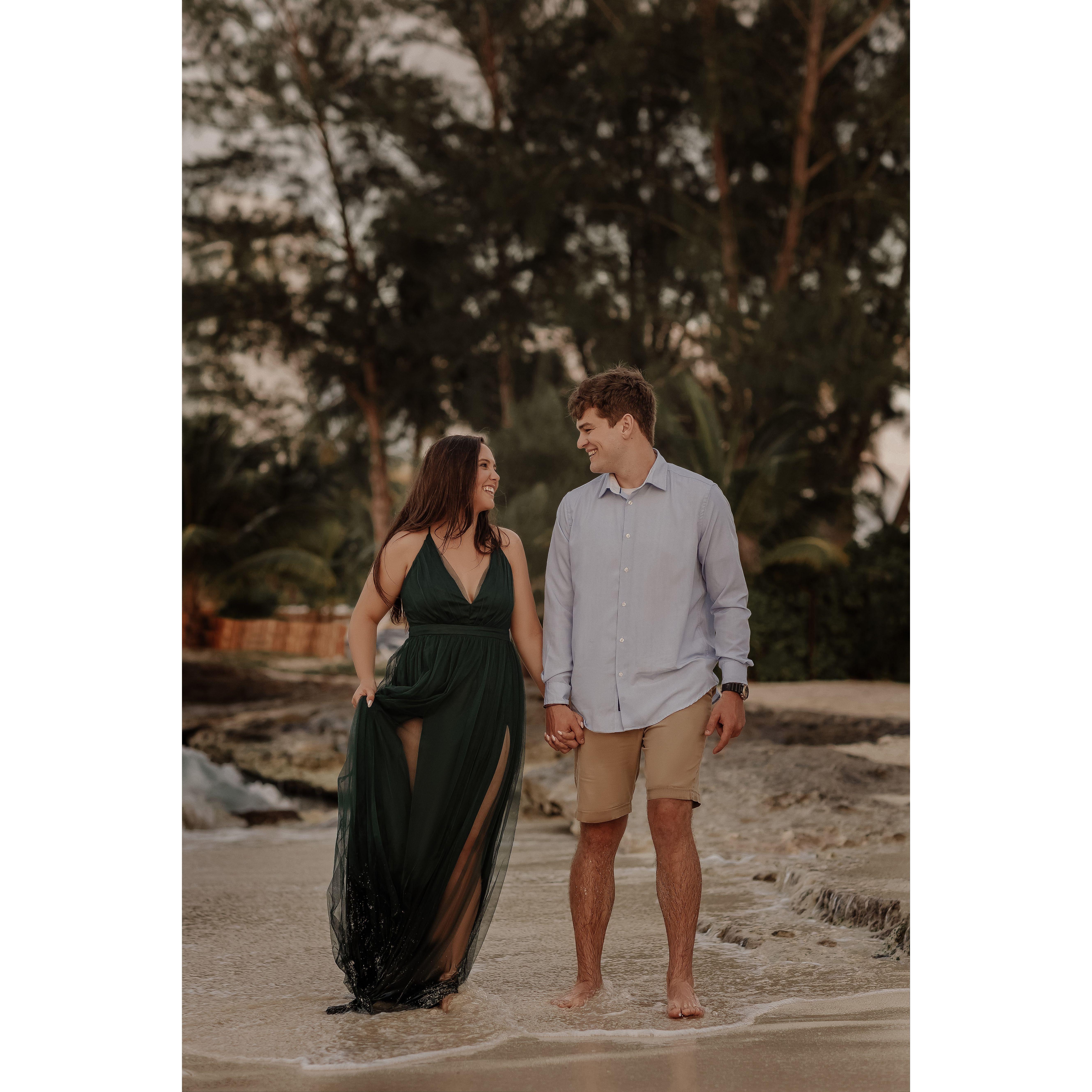 Engagement pictures during our Cozumel trip with Chuck & Lisa!