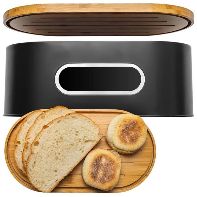 Bread Boxes - Wooden Bread Box - Stylish Bread Keeper - Bread Boxes for Kitchen Counter - Reliable Bread Storage Box - Modern Bread Box - Bread Box by Knivi