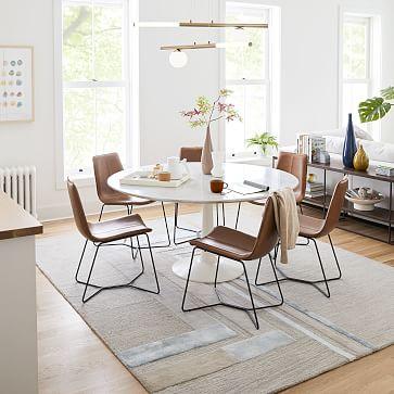 Slope Leather Dining Chair