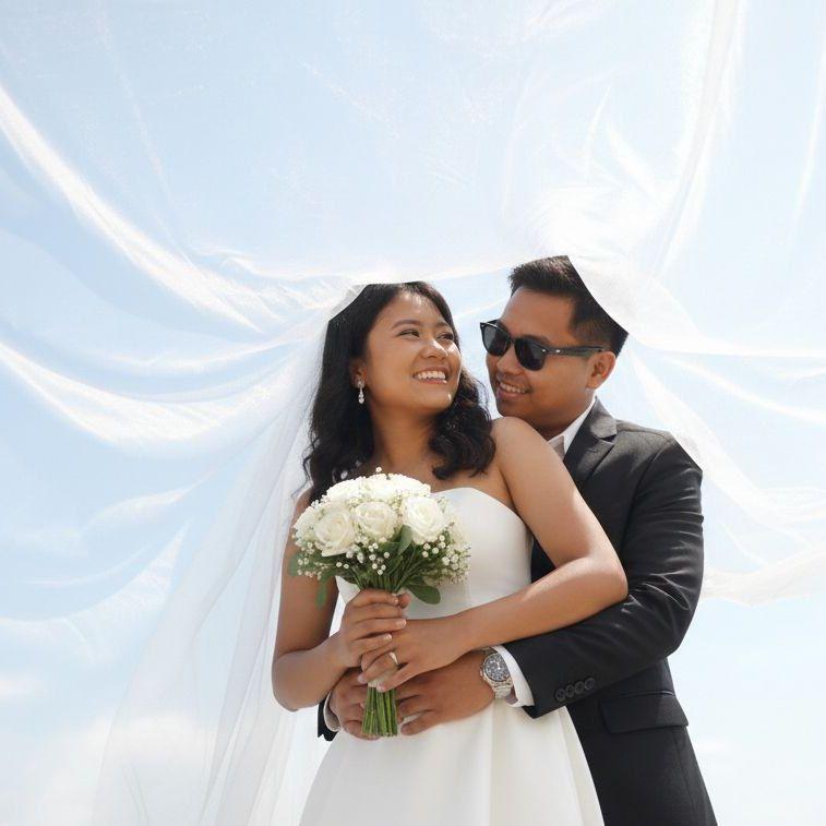 Friends and family celebrate joyfully during the reception, laughter and happiness filling the room.