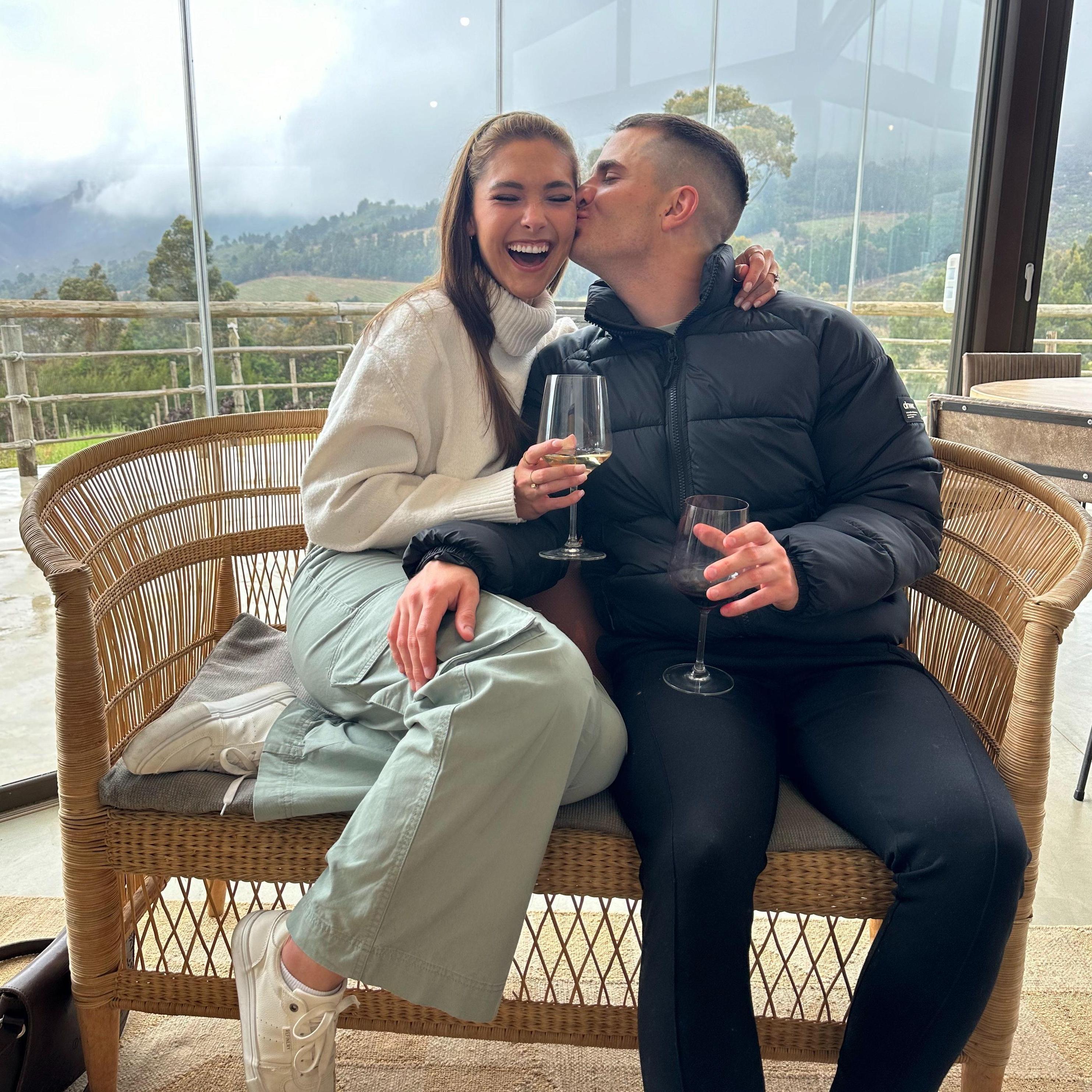Wine tasting in Durbanville.