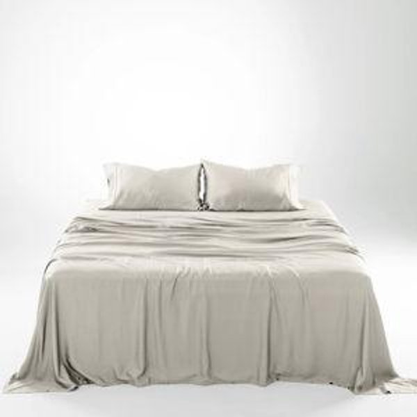 Eucalyptus TENCEL Bed CalKing Sheet Set | color Oatmeal,