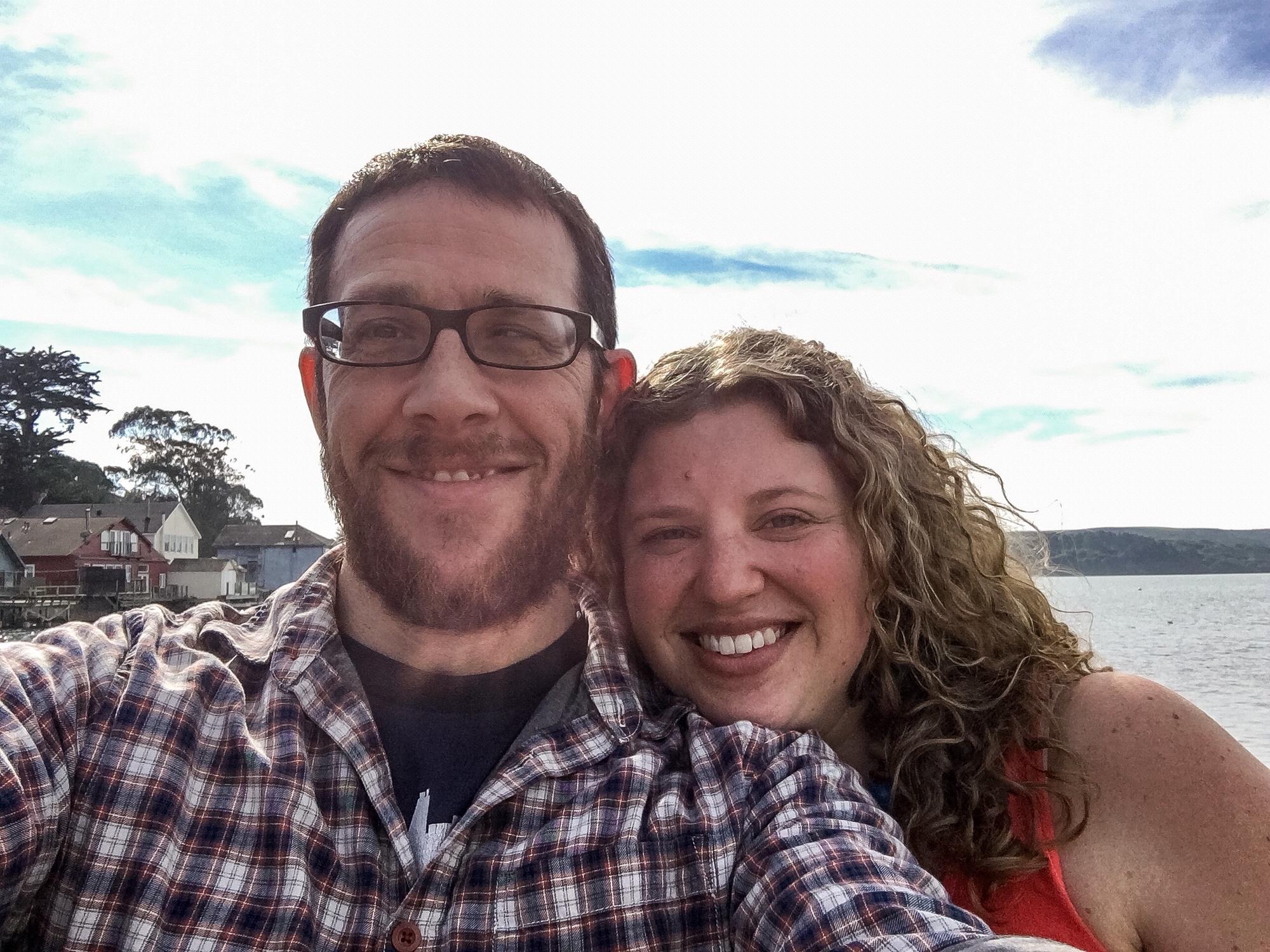 First day date at Hog Island in Marshall, CA in March 2016