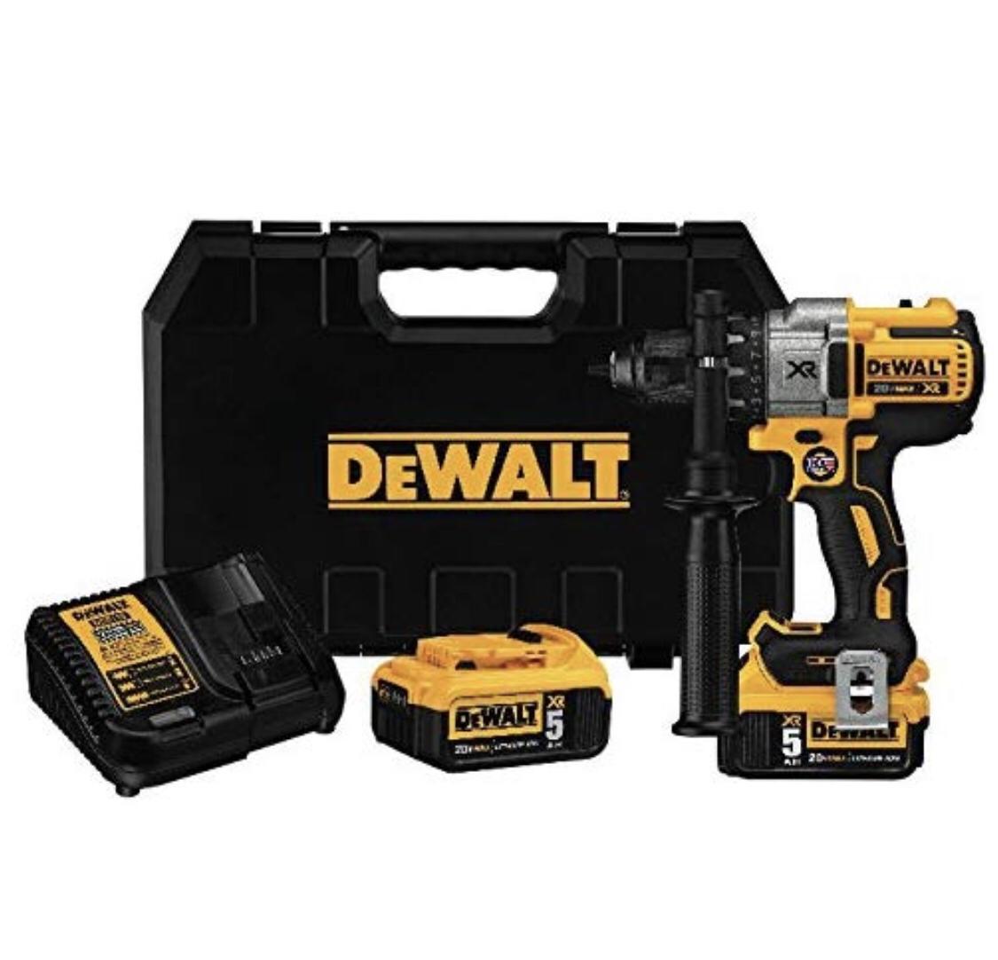 DEWALT 20V MAX XR Brushless Drill/Driver 3-Speed, Premium 5.0Ah Kit (DCD991P2)