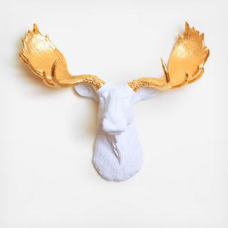 Resin Faux Taxidermy Moose Head