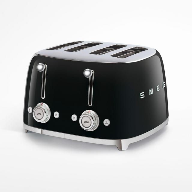 Smeg Black 4x4-Slice Toaster